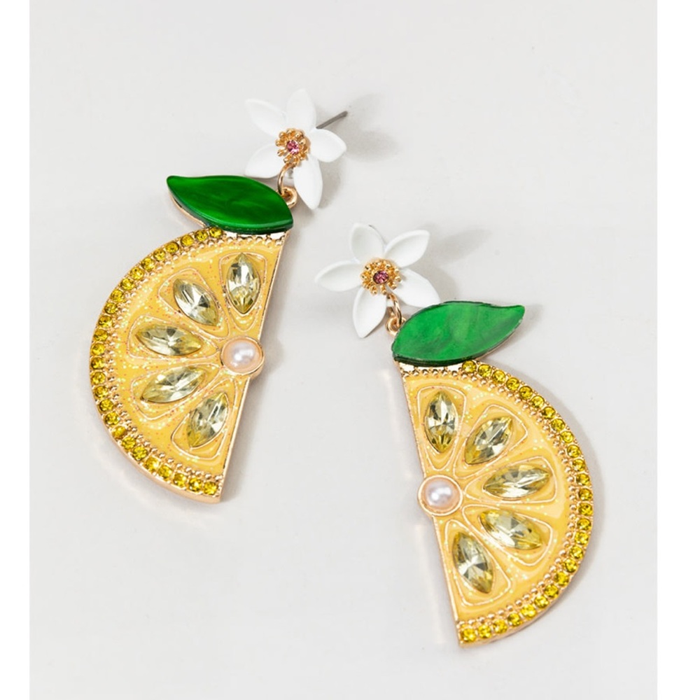 Shay Lemon Post Earrings